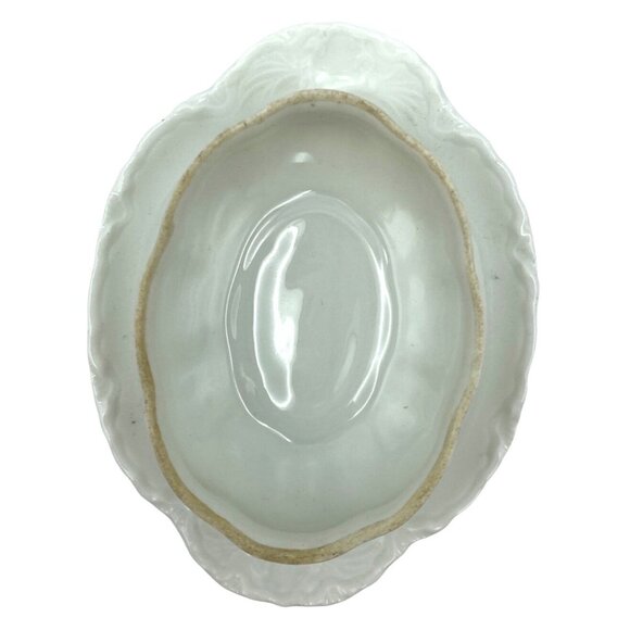 Haviland France Soup Tureen Ladle Ceramic White Vintage - Picture 8 of 15